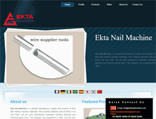 Tablet Screenshot of ektanailmachine.com